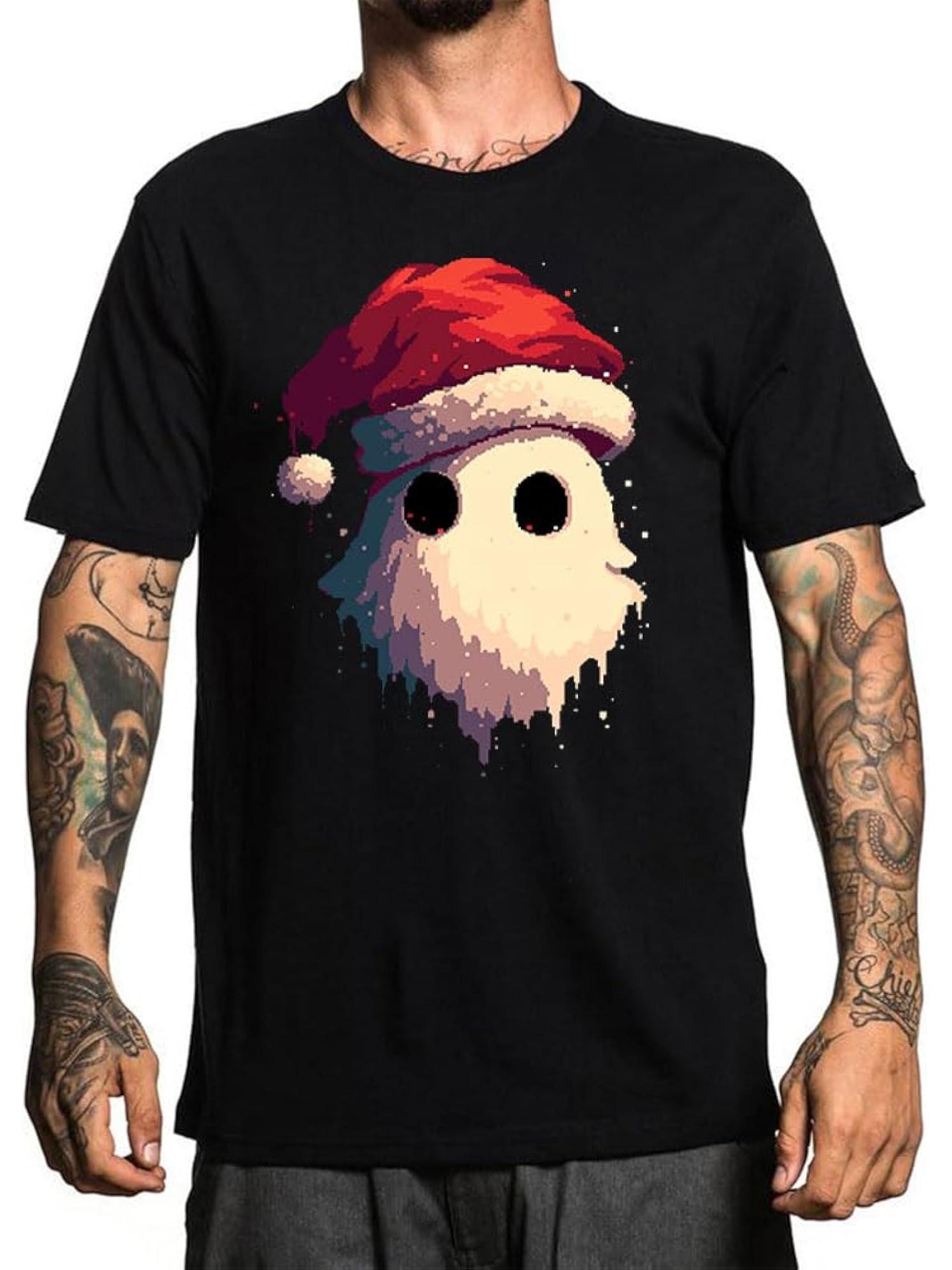 Men T-Shirt, Men Graphic Tee, Cotton Breathable Casual T-Shirt Suitable for Adult Men S-3XL 180G 100% Cotton Printed Round Neck Short-Sleeve T-Shirt, Gifts for Men Dad Husband Grandpa, S-XXXL, Black