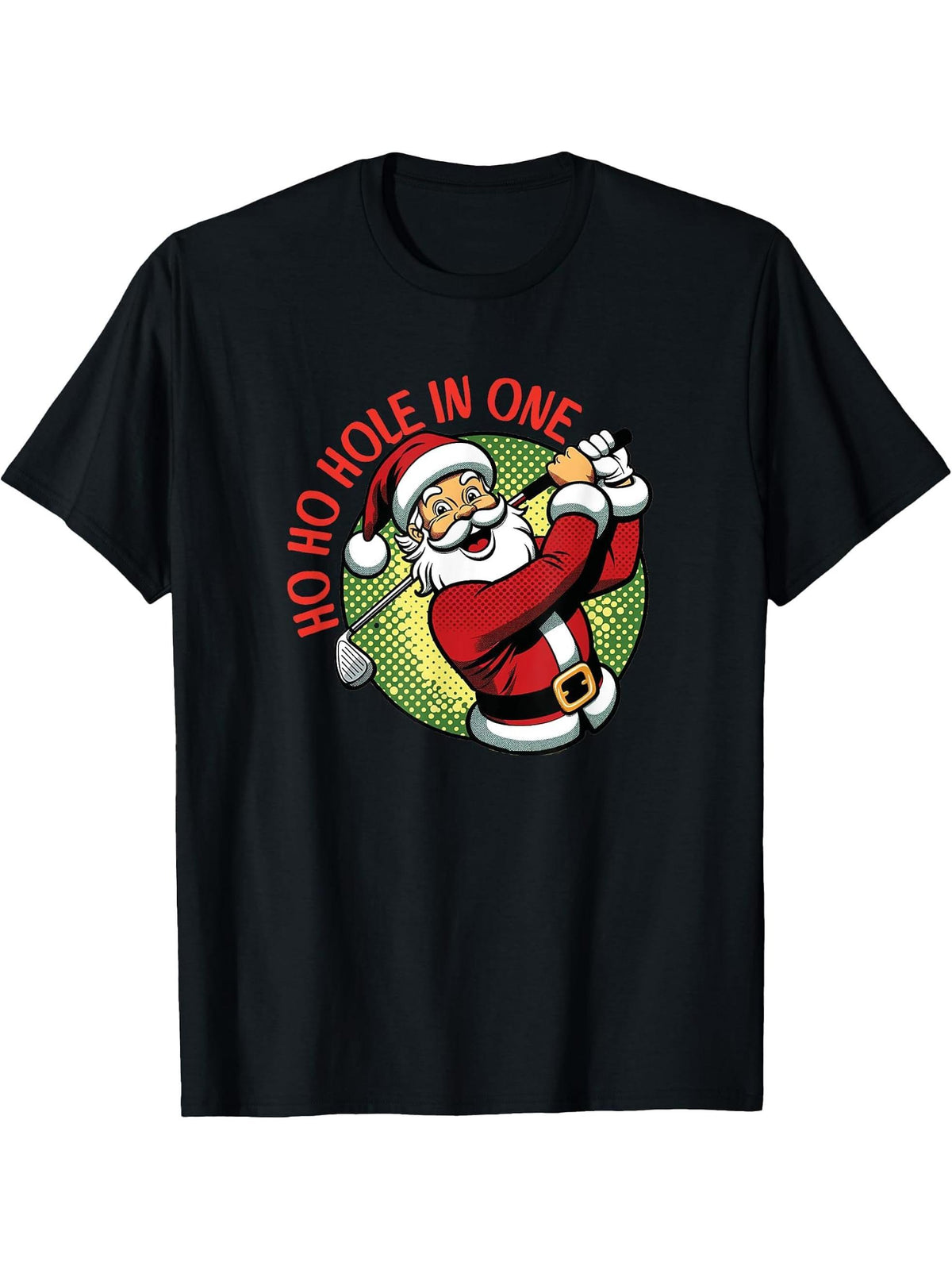 Christmas T-Shirt T-Shirt 180G 100% Cotton Printed Round Neck Short-Sleeve T-Shirt, Gifts for Men Dad Husband Grandpa, S-XXXL, Black