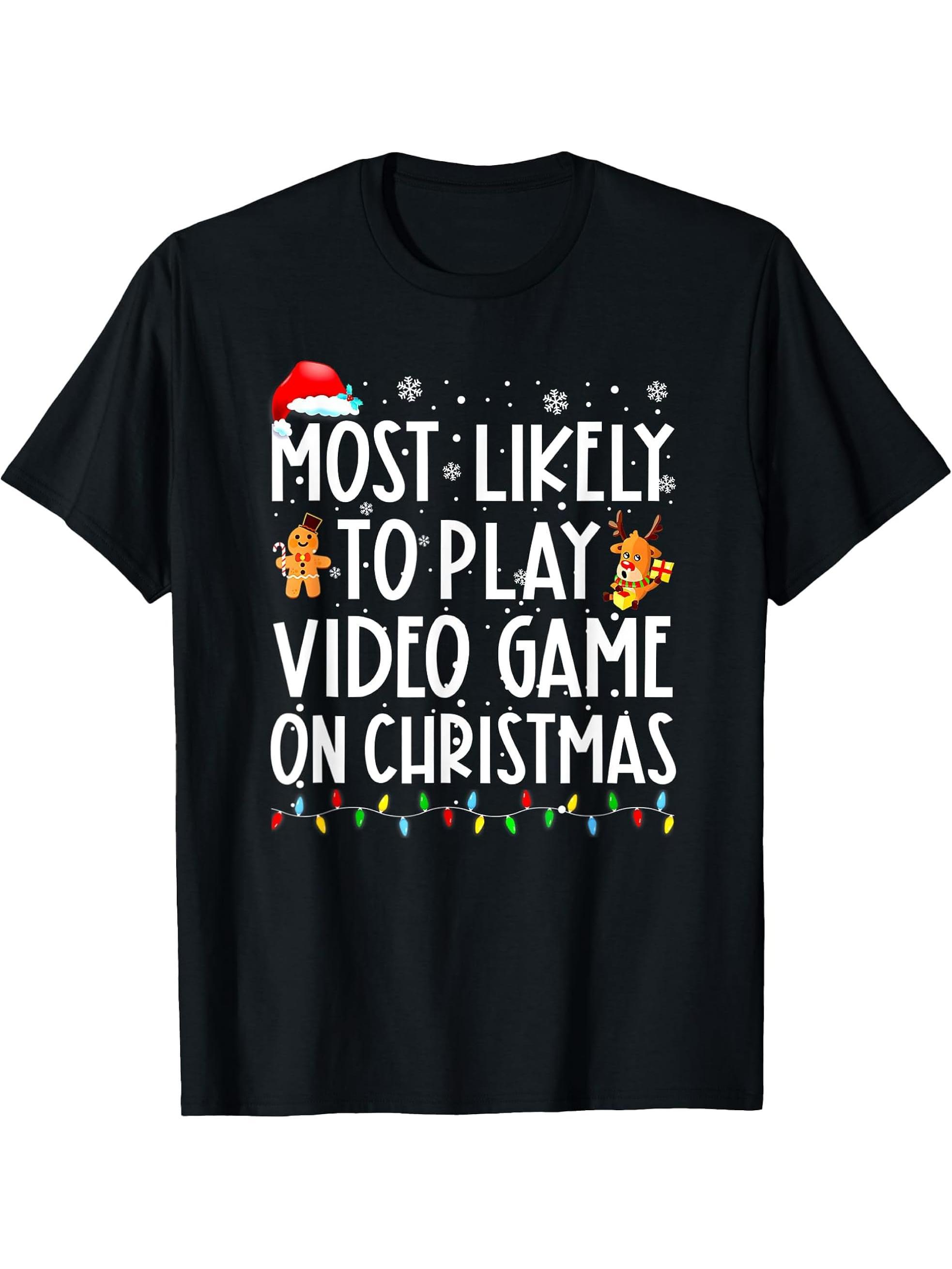 Gaming T-Shirt 180G 100% Cotton Printed Round Neck Short-Sleeve T-Shirt, Gifts for Men Dad Husband Grandpa, S-XXXL, Black