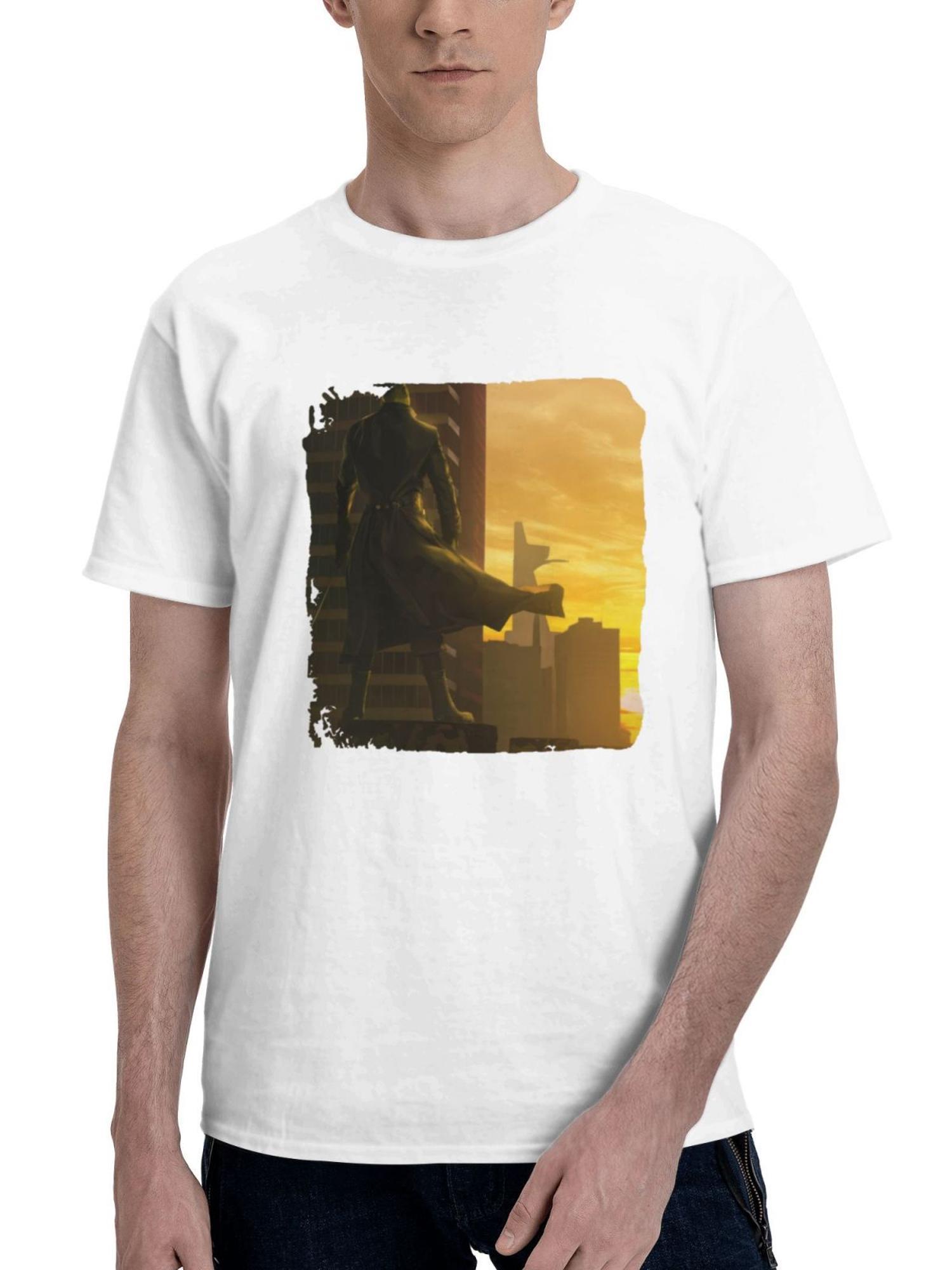 Blade One Last Day 180G 100% Cotton Printed Round Neck Short-Sleeve T-Shirt, Gifts for Men Dad Husband Grandpa, S-XXXL, White