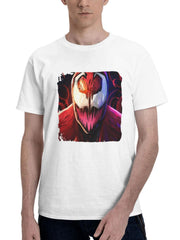 Carnage Artwork 180G 100% Cotton Printed Round Neck Short-Sleeve T-Shirt, Gifts for Men Dad Husband Grandpa, S-XXXL, White
