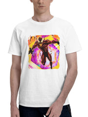 Carnage Into The Spiderverse 180G 100% Cotton Printed Round Neck Short-Sleeve T-Shirt, Gifts for Men Dad Husband Grandpa, S-XXXL, White