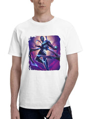 Blue Beetle Movie 41 180G 100% Cotton Printed Round Neck Short-Sleeve T-Shirt, Gifts for Men Dad Husband Grandpa, S-XXXL, White