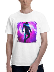 Blue Beetle Movie Poster Vx 180G 100% Cotton Printed Round Neck Short-Sleeve T-Shirt, Gifts for Men Dad Husband Grandpa, S-XXXL, White