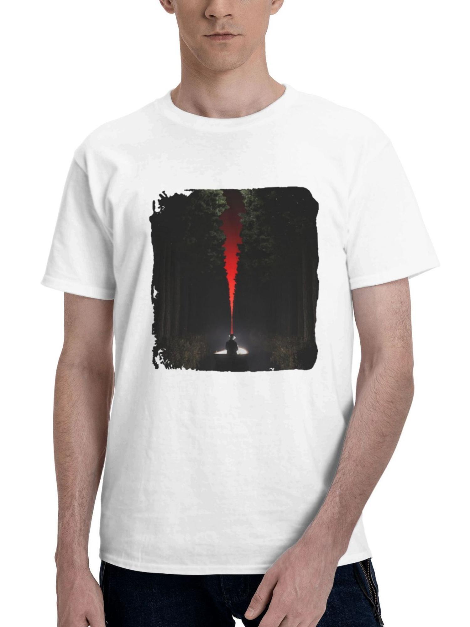A Boat Adventure In The Night Lake 180G 100% Cotton Printed Round Neck Short-Sleeve T-Shirt, Gifts for Men Dad Husband Grandpa, S-XXXL, White