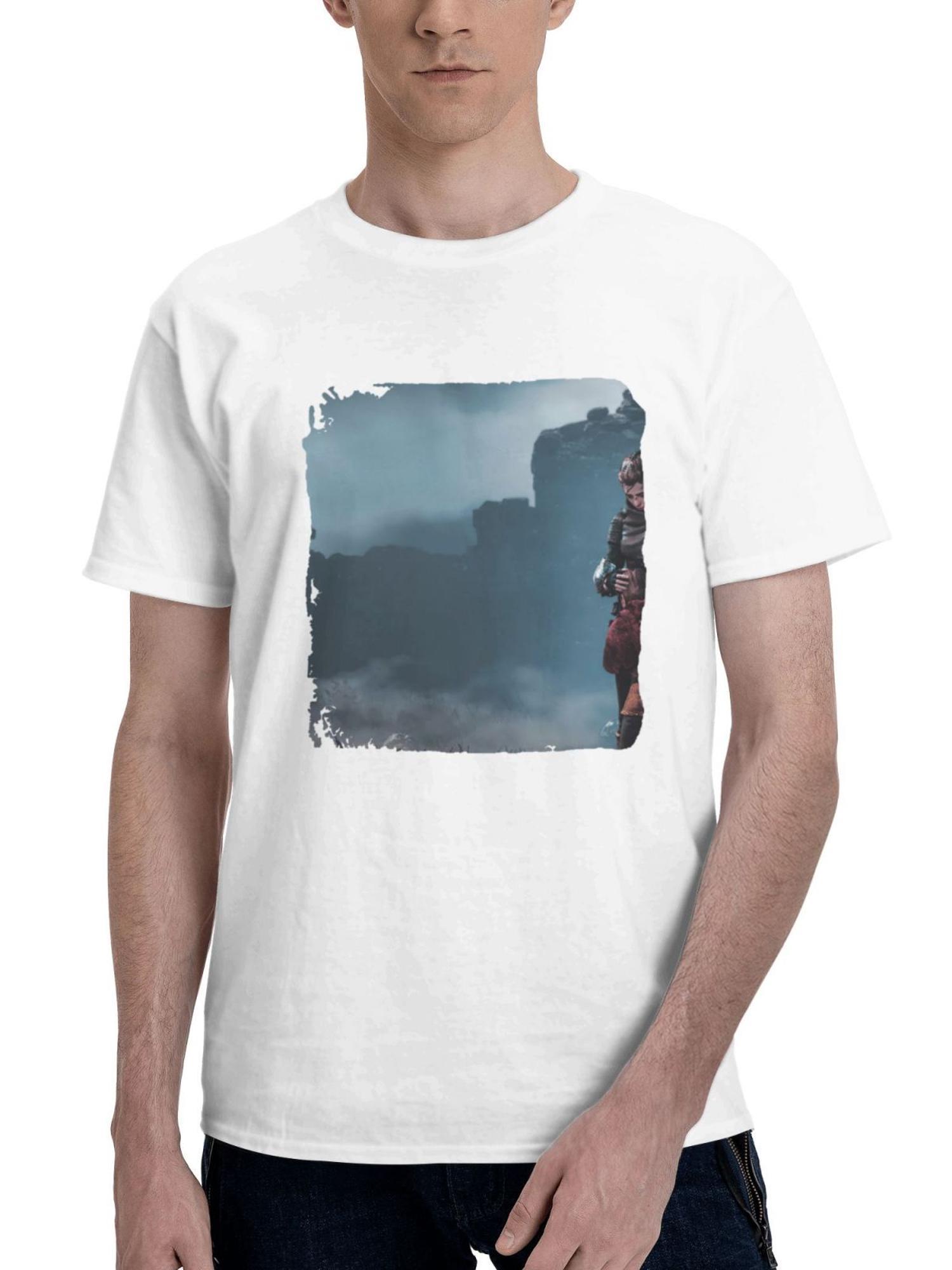 A Plague Tale Innocence 2022 Eb 180G 100% Cotton Printed Round Neck Short-Sleeve T-Shirt, Gifts for Men Dad Husband Grandpa, S-XXXL, White