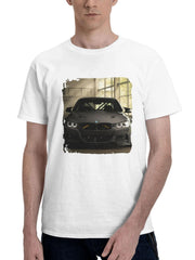 Bmw M Sport Car 180G 100% Cotton Printed Round Neck Short-Sleeve T-Shirt, Gifts for Men Dad Husband Grandpa, S-XXXL, White