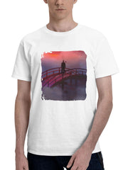A Way Out Is Push 180G 100% Cotton Printed Round Neck Short-Sleeve T-Shirt, Gifts for Men Dad Husband Grandpa, S-XXXL, White