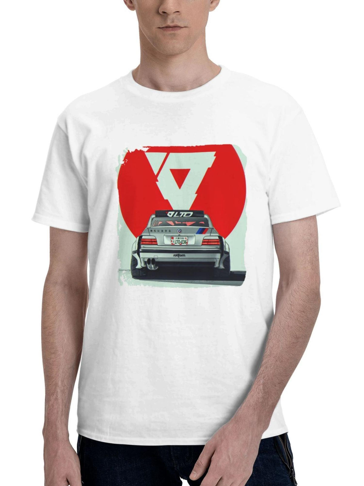 Bmw Revolution 180G 100% Cotton Printed Round Neck Short-Sleeve T-Shirt, Gifts for Men Dad Husband Grandpa, S-XXXL, White