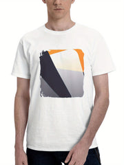 Book Shells Abstract Colors 180G 100% Cotton Printed Round Neck Short-Sleeve T-Shirt, Gifts for Men Dad Husband Grandpa, S-XXXL, White