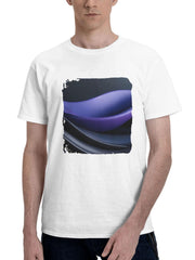 Abstract Metamorphosis 180G 100% Cotton Printed Round Neck Short-Sleeve T-Shirt, Gifts for Men Dad Husband Grandpa, S-XXXL, White