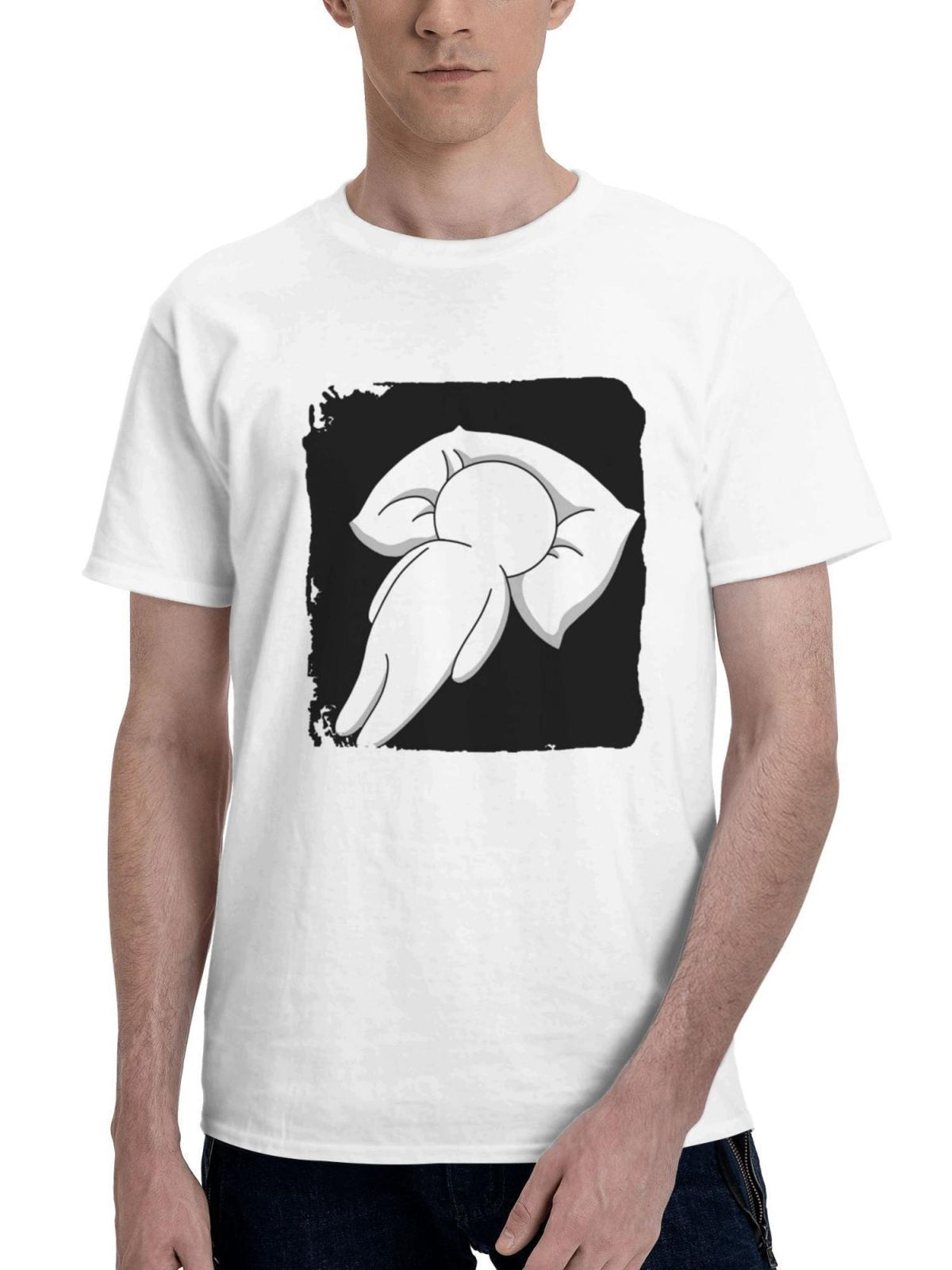 Boy Sleeping Face Down 180G 100% Cotton Printed Round Neck Short-Sleeve T-Shirt, Gifts for Men Dad Husband Grandpa, S-XXXL, White