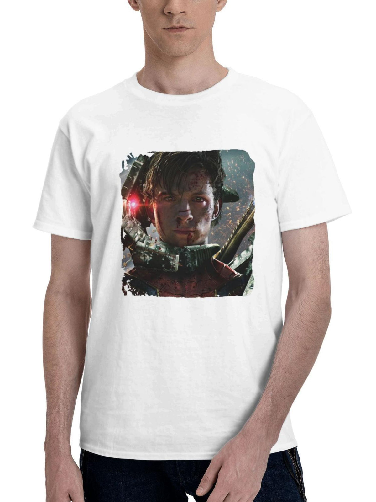 Be Careful What You Wish For Spiderman No Way Home 180G 100% Cotton Printed Round Neck Short-Sleeve T-Shirt, Gifts for Men Dad Husband Grandpa, S-XXXL, White