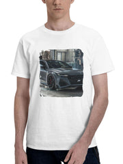 Abt Rs7 Legacy Edition 2023 180G 100% Cotton Printed Round Neck Short-Sleeve T-Shirt, Gifts for Men Dad Husband Grandpa, S-XXXL, White