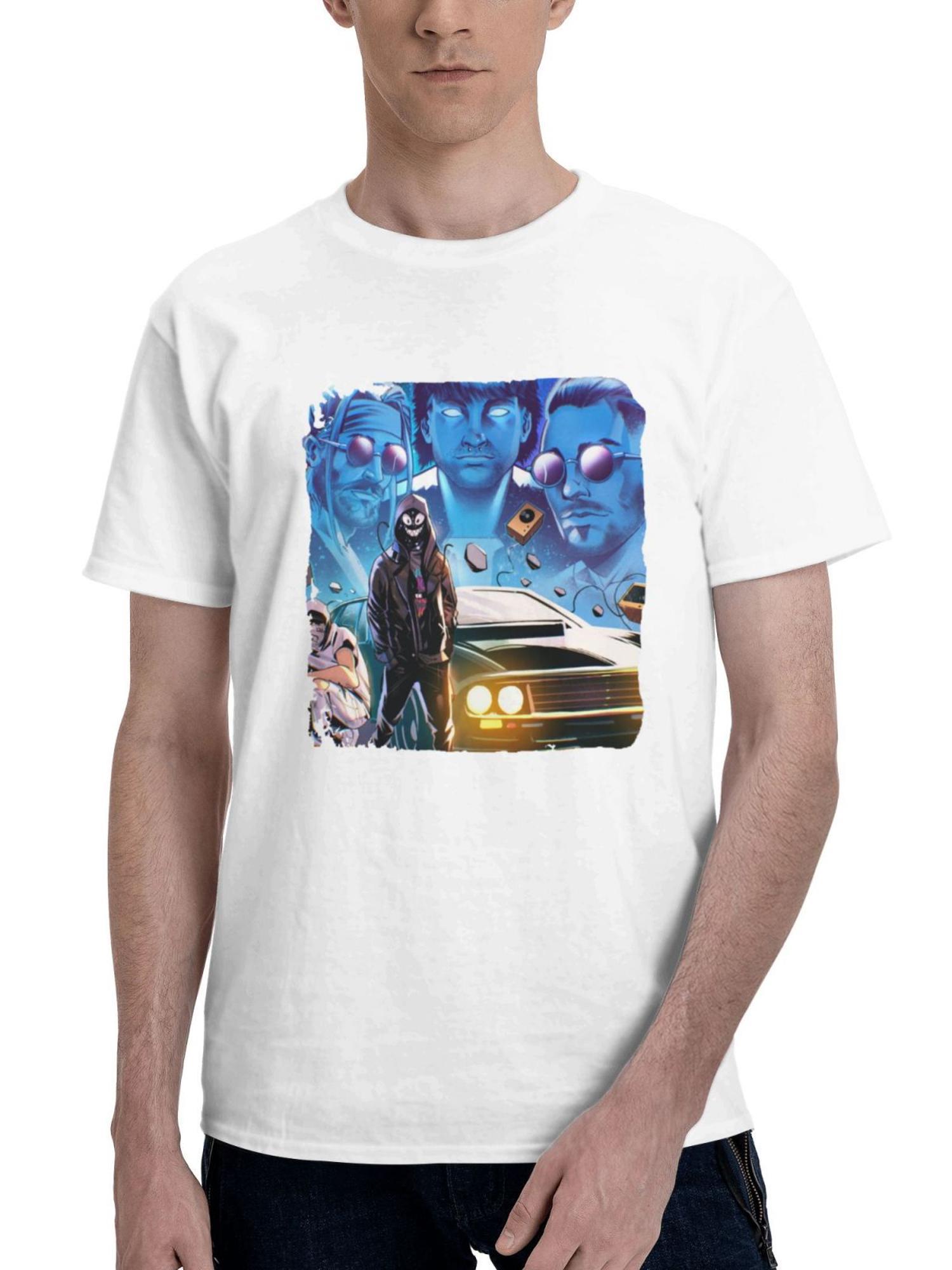 Cartoon X Bedwetters 180G 100% Cotton Printed Round Neck Short-Sleeve T-Shirt, Gifts for Men Dad Husband Grandpa, S-XXXL, White