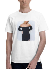 Chelsea Mayer Runway Goddess 2024 180G 100% Cotton Printed Round Neck Short-Sleeve T-Shirt, Gifts for Men Dad Husband Grandpa, S-XXXL, White