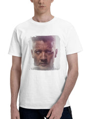 Clint Barton Hawkeye 180G 100% Cotton Printed Round Neck Short-Sleeve T-Shirt, Gifts for Men Dad Husband Grandpa, S-XXXL, White