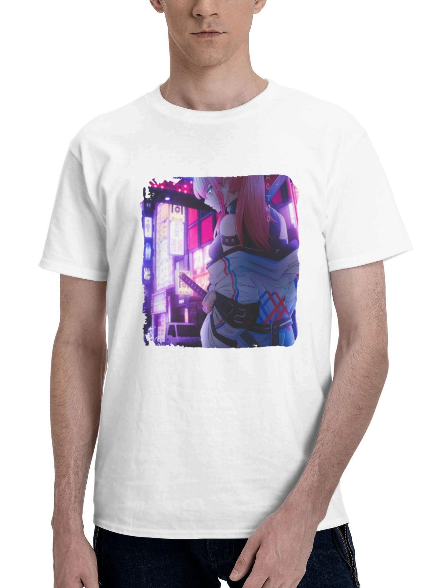 Code 002 Darling In The Franxx 180G 100% Cotton Printed Round Neck Short-Sleeve T-Shirt, Gifts for Men Dad Husband Grandpa, S-XXXL, White