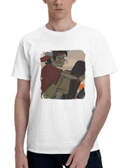 Break Day 180G 100% Cotton Printed Round Neck Short-Sleeve T-Shirt, Gifts for Men Dad Husband Grandpa, S-XXXL, White