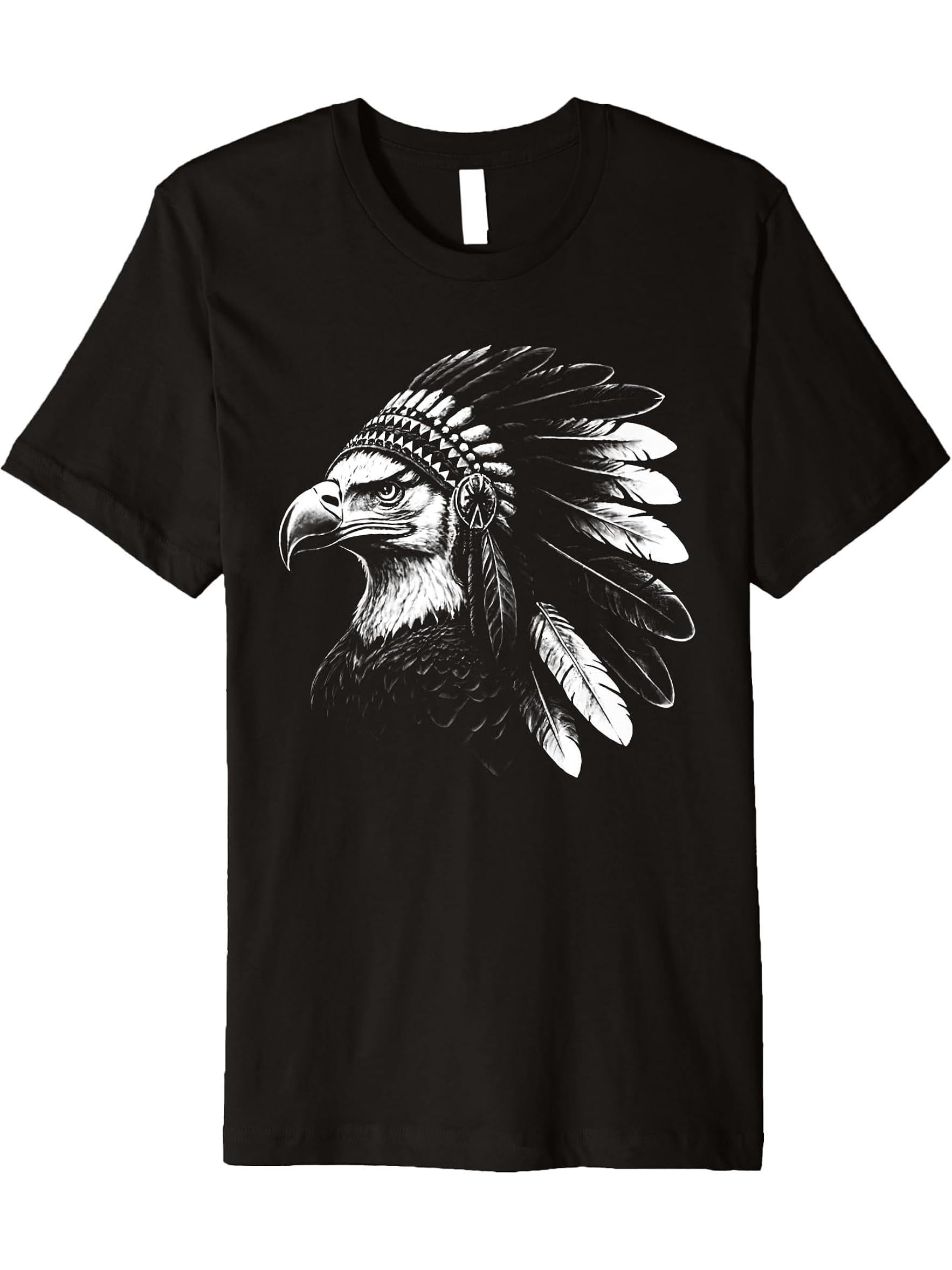 Bald Eagle Head Sunglasses Premium T-Shirt 180G 100% Cotton Printed Round Neck Short-Sleeve T-Shirt, Gifts for Men Dad Husband Grandpa, S-XXXL, Black