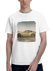 Bentley Continental Gt Speed Dg 180G 100% Cotton Printed Round Neck Short-Sleeve T-Shirt, Gifts for Men Dad Husband Grandpa, S-XXXL, White