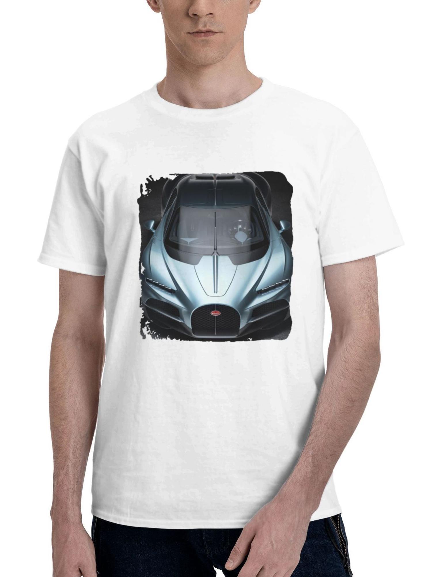 Bugatti Tourbillon 2024 Wf 180G 100% Cotton Printed Round Neck Short-Sleeve T-Shirt, Gifts for Men Dad Husband Grandpa, S-XXXL, White