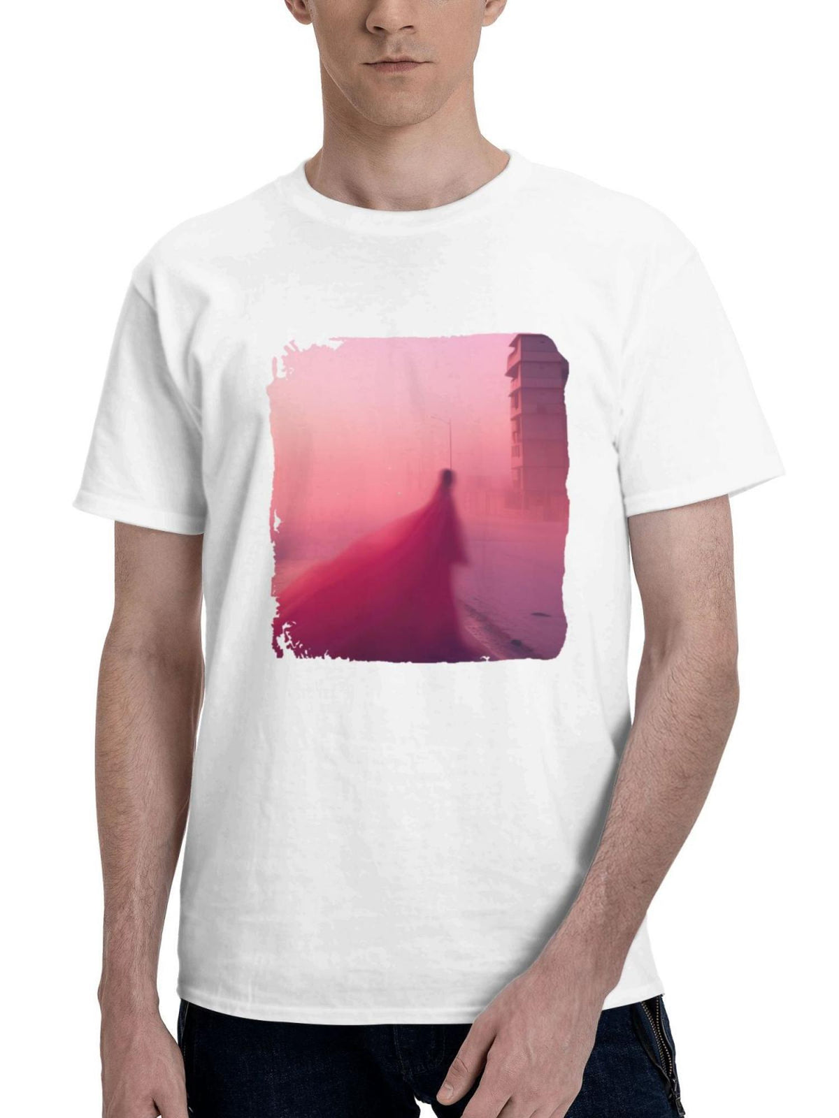 A Lovely Soul 180G 100% Cotton Printed Round Neck Short-Sleeve T-Shirt, Gifts for Men Dad Husband Grandpa, S-XXXL, White