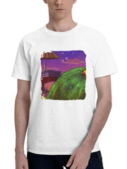 Adventure Time 180G 100% Cotton Printed Round Neck Short-Sleeve T-Shirt, Gifts for Men Dad Husband Grandpa, S-XXXL, White