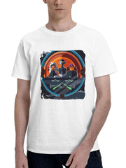 Ahsoka Minimal Pe 180G 100% Cotton Printed Round Neck Short-Sleeve T-Shirt, Gifts for Men Dad Husband Grandpa, S-XXXL, White