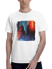 Ahsoka Season 2 180G 100% Cotton Printed Round Neck Short-Sleeve T-Shirt, Gifts for Men Dad Husband Grandpa, S-XXXL, White