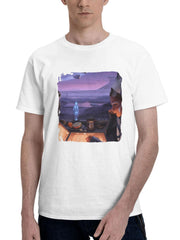 Ahsoka Tano Star Wars Lofi 180G 100% Cotton Printed Round Neck Short-Sleeve T-Shirt, Gifts for Men Dad Husband Grandpa, S-XXXL, White