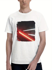 Ahsoka Tano Star Wars Tr 180G 100% Cotton Printed Round Neck Short-Sleeve T-Shirt, Gifts for Men Dad Husband Grandpa, S-XXXL, White