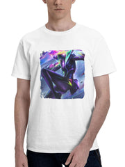 Akali From League Of Legends 180G 100% Cotton Printed Round Neck Short-Sleeve T-Shirt, Gifts for Men Dad Husband Grandpa, S-XXXL, White
