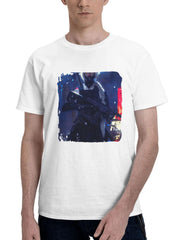 Aku Sayang 180G 100% Cotton Printed Round Neck Short-Sleeve T-Shirt, Gifts for Men Dad Husband Grandpa, S-XXXL, White