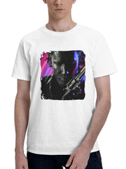 Alan Wake 2 Ps5 180G 100% Cotton Printed Round Neck Short-Sleeve T-Shirt, Gifts for Men Dad Husband Grandpa, S-XXXL, White