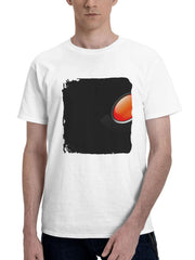 Alien Shape Abstract 180G 100% Cotton Printed Round Neck Short-Sleeve T-Shirt, Gifts for Men Dad Husband Grandpa, S-XXXL, White