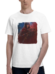 2023 Assassins Creed Mirage Playstation 5 180G 100% Cotton Printed Round Neck Short-Sleeve T-Shirt, Gifts for Men Dad Husband Grandpa, S-XXXL, White