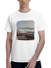 2023 Black G Wagon Vossen Matte 10k 180G 100% Cotton Printed Round Neck Short-Sleeve T-Shirt, Gifts for Men Dad Husband Grandpa, S-XXXL, White