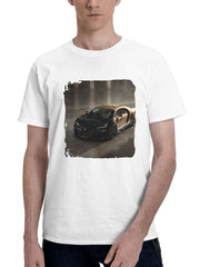2023 Bugatti Chiron Super Sport Golden Era 180G 100% Cotton Printed Round Neck Short-Sleeve T-Shirt, Gifts for Men Dad Husband Grandpa, S-XXXL, White