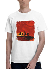 2023 Dungeons And Dragons Game 180G 100% Cotton Printed Round Neck Short-Sleeve T-Shirt, Gifts for Men Dad Husband Grandpa, S-XXXL, White
