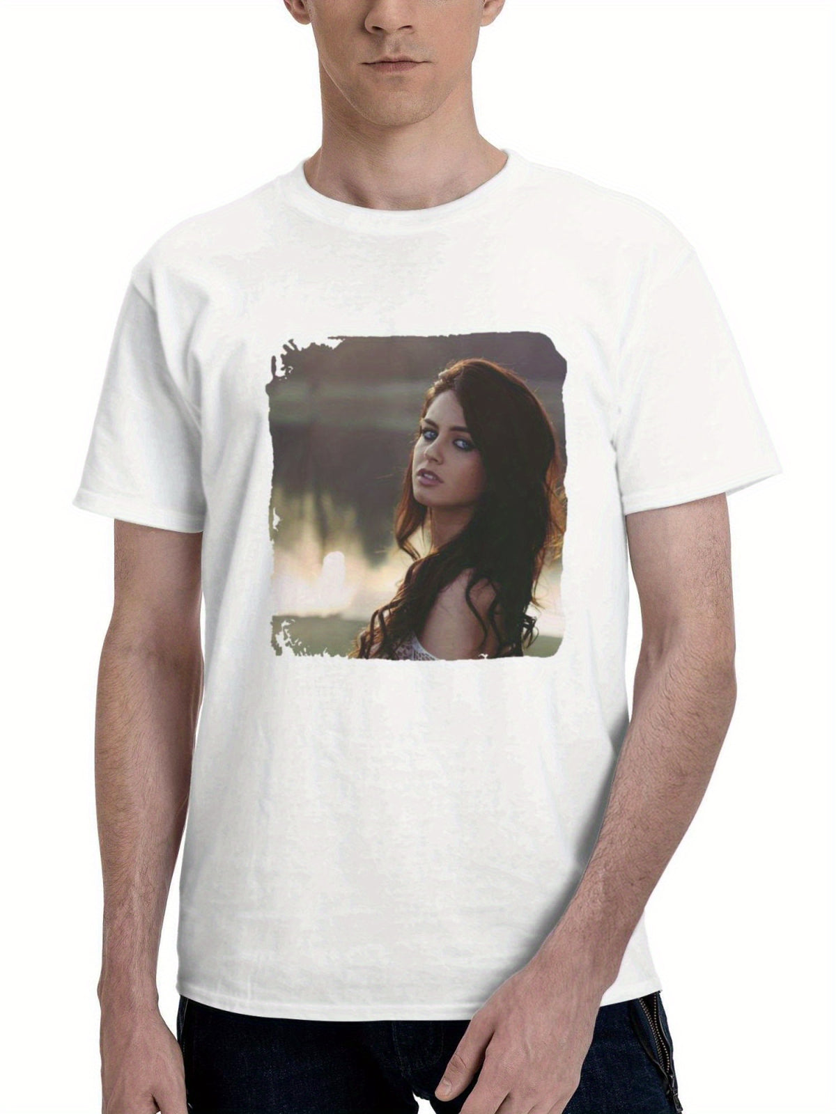 Aurela Skandaj 180G 100% Cotton Printed Round Neck Short-Sleeve T-Shirt, Gifts for Men Dad Husband Grandpa, S-XXXL, White