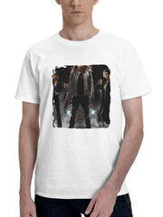 2023 Fast X Characters Poster 180G 100% Cotton Printed Round Neck Short-Sleeve T-Shirt, Gifts for Men Dad Husband Grandpa, S-XXXL, White
