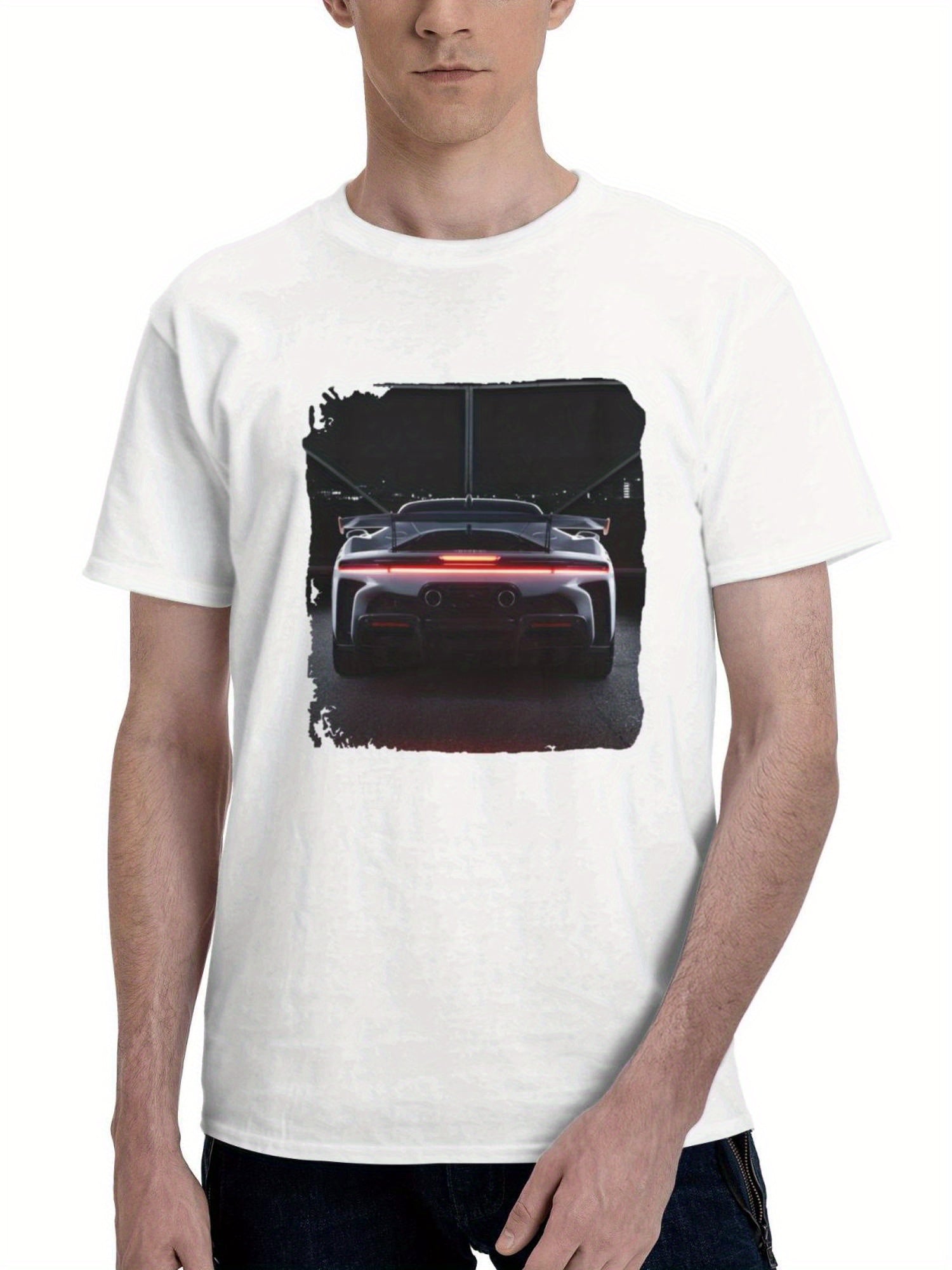 2023 Ferrari Sf90 Stradale 180G 100% Cotton Printed Round Neck Short-Sleeve T-Shirt, Gifts for Men Dad Husband Grandpa, S-XXXL, White