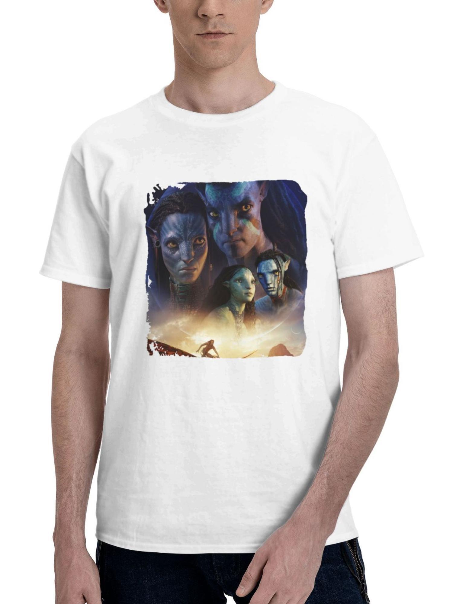 Avatar 2 The Way Of Water 12k 180G 100% Cotton Printed Round Neck Short-Sleeve T-Shirt, Gifts for Men Dad Husband Grandpa, S-XXXL, White
