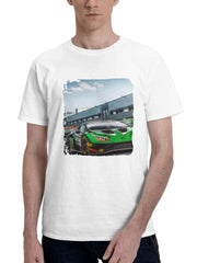 2023 Lamborghinihuracan Gt3 Evo2 180G 100% Cotton Printed Round Neck Short-Sleeve T-Shirt, Gifts for Men Dad Husband Grandpa, S-XXXL, White