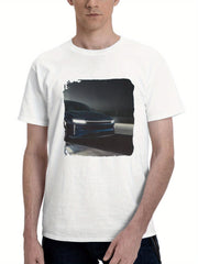 2023 Lucid Air Sapphire 180G 100% Cotton Printed Round Neck Short-Sleeve T-Shirt, Gifts for Men Dad Husband Grandpa, S-XXXL, White