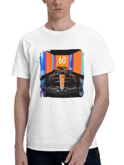 2023 Mclaren Mcl60 Bc 180G 100% Cotton Printed Round Neck Short-Sleeve T-Shirt, Gifts for Men Dad Husband Grandpa, S-XXXL, White
