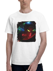 2023 Miles Morales Spider Man 180G 100% Cotton Printed Round Neck Short-Sleeve T-Shirt, Gifts for Men Dad Husband Grandpa, S-XXXL, White