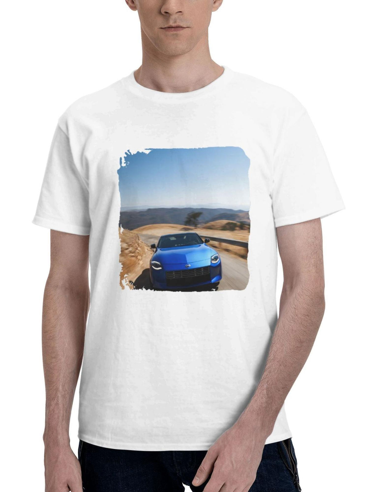 2023 Nissanz Performance 180G 100% Cotton Printed Round Neck Short-Sleeve T-Shirt, Gifts for Men Dad Husband Grandpa, S-XXXL, White