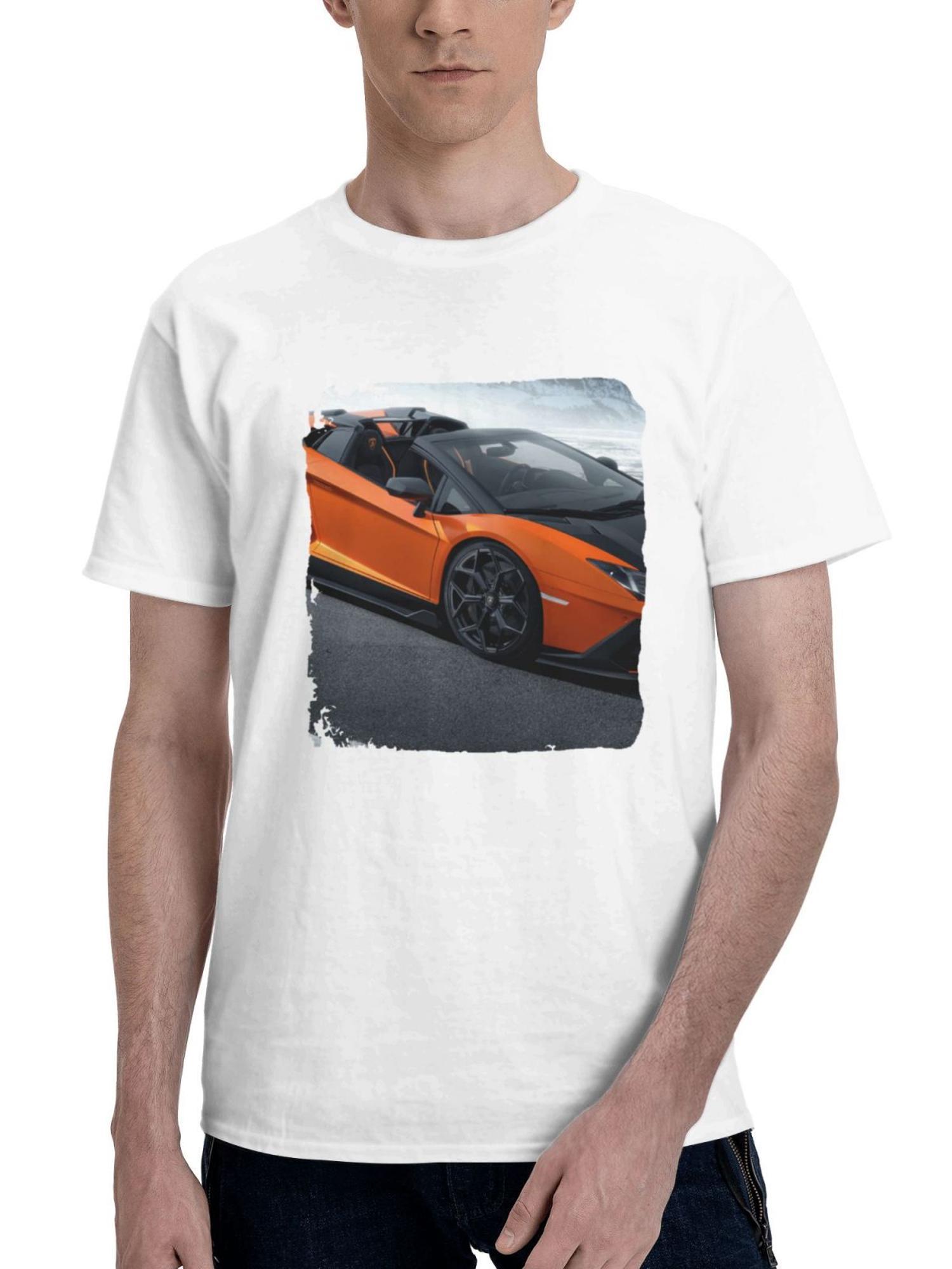 2023 Novitec Lamborghini Aventador Lp 780 4 Ultimae Roadster 10k 180G 100% Cotton Printed Round Neck Short-Sleeve T-Shirt, Gifts for Men Dad Husband Grandpa, S-XXXL, White
